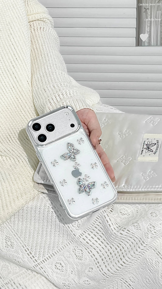 Transparent Crystal Butterfly Case