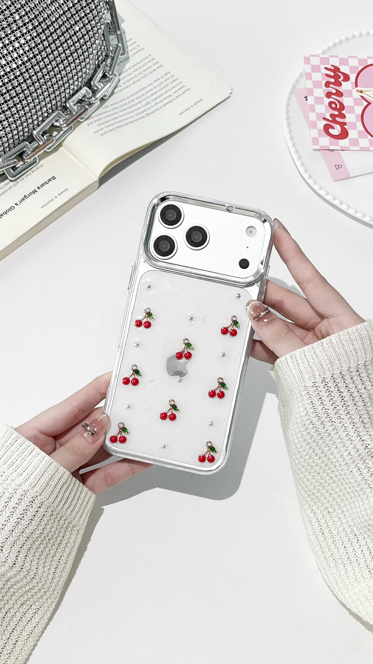 Transparent Cherry Case
