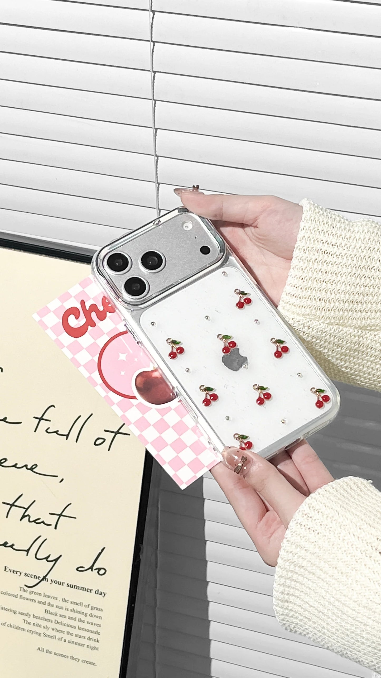 Transparent Cherry Case