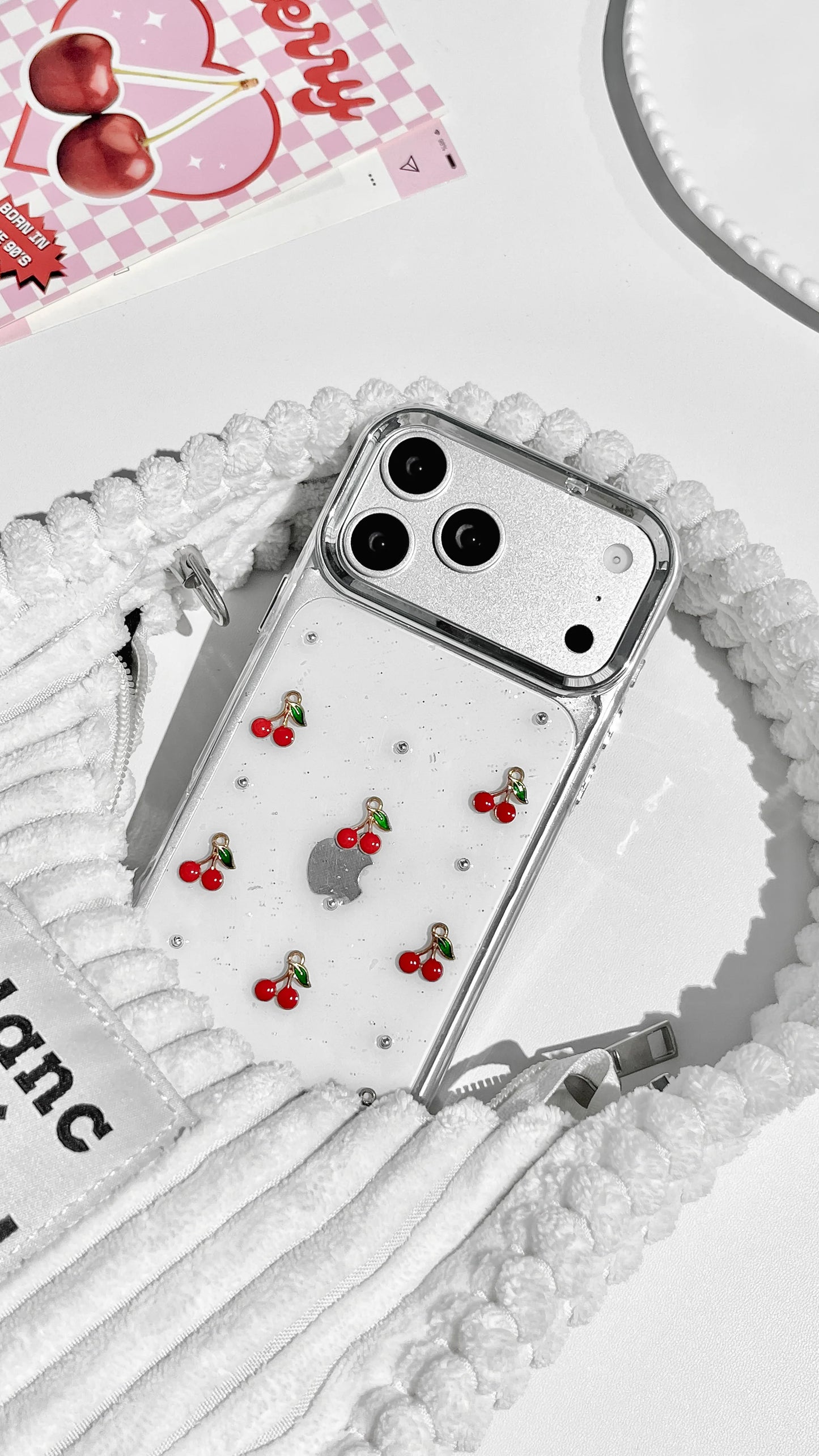 Transparent Cherry Case