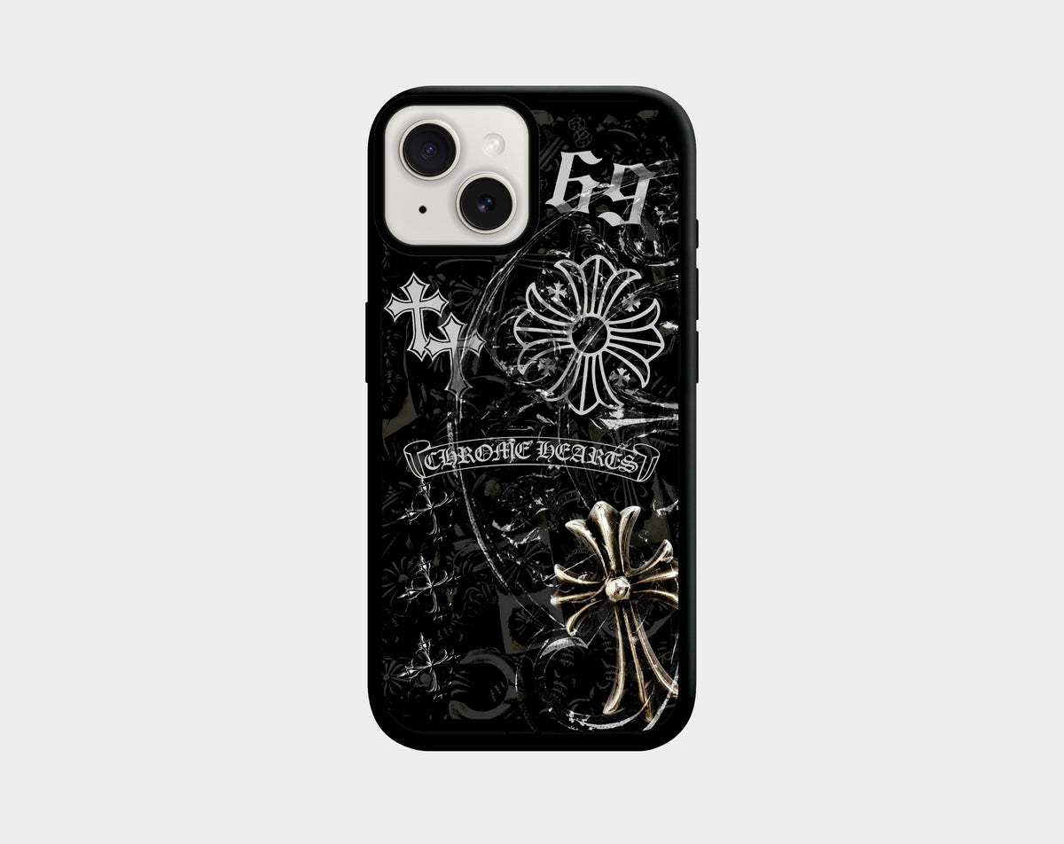 Chrome phone case (iPhone 13, 13 mini, 14, 14 Plus, 15, 15 Plus) | Caseraves