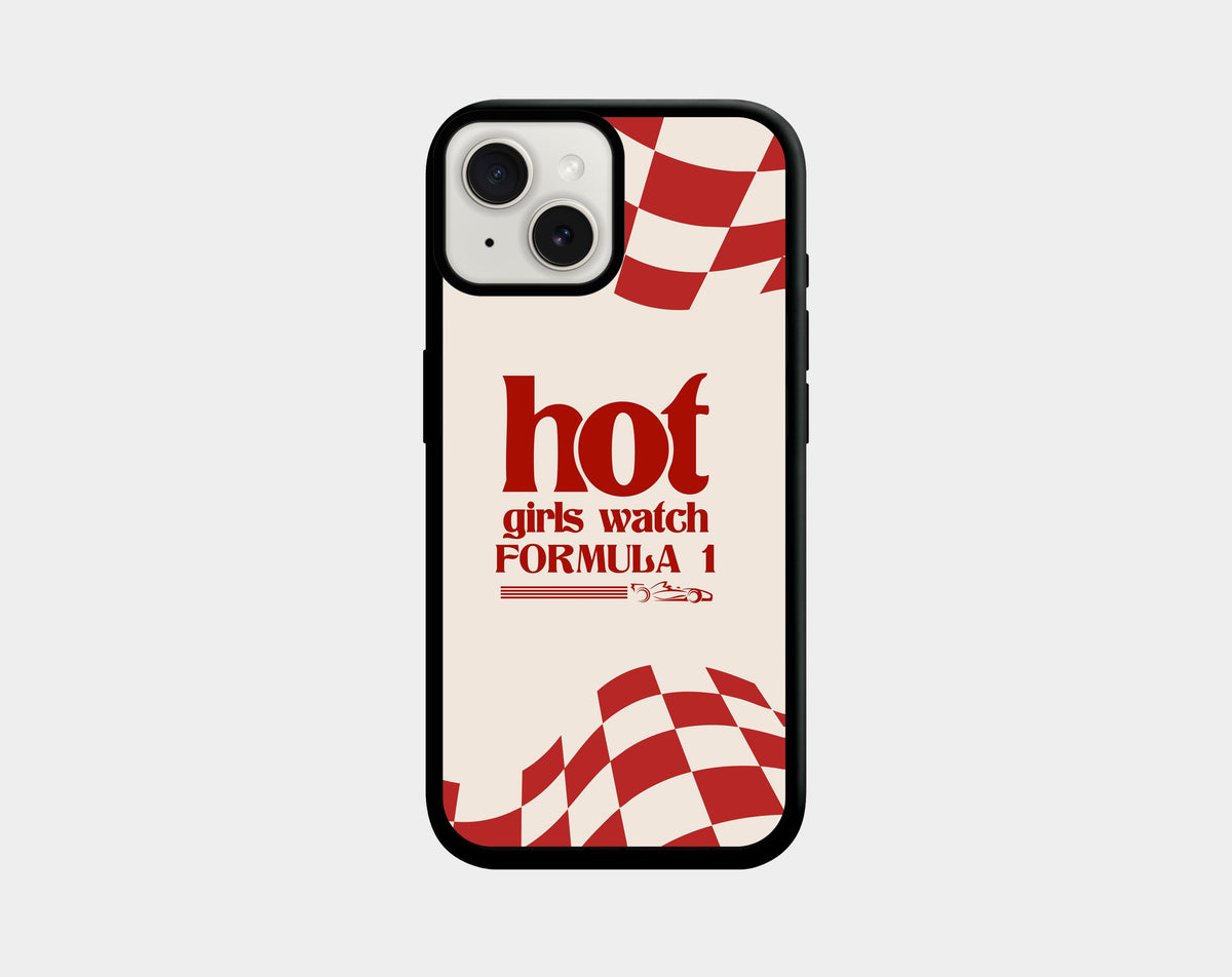 Hot Girls F1 phone case (iPhone 13, 13 mini, 14, 14 Plus, 15, 15 Plus) | Caseraves