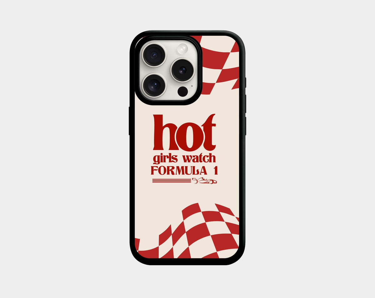 Hot Girls F1 phone case (iPhone 13 Pro, 14 Pro, 15 Pro, 16 Pro and Pro Max) | Caseraves