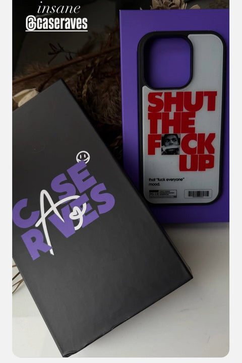 Obsessed with this case. The STFU print hits different.
