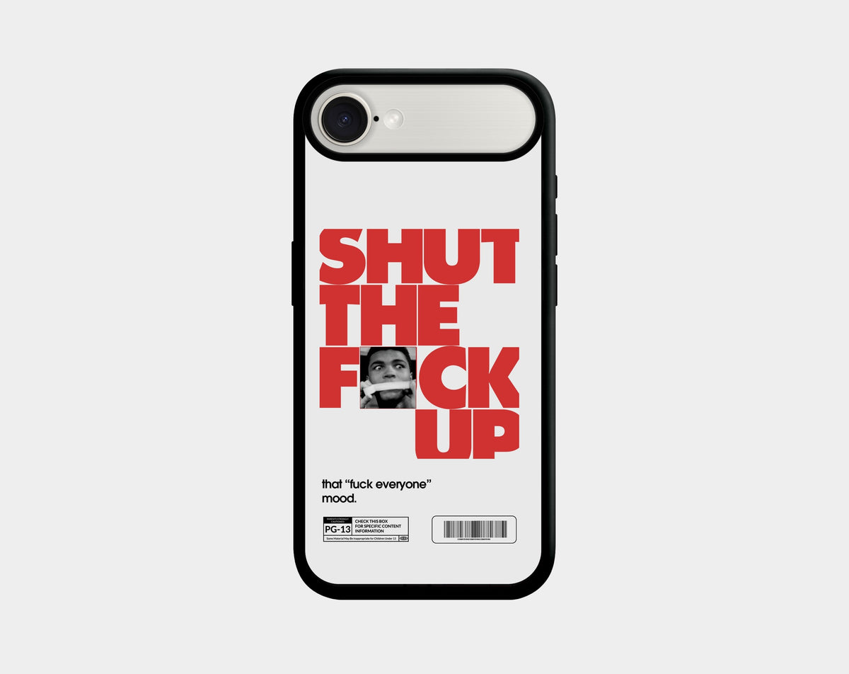 STFU! White phone case (iPhone Air) | Caseraves