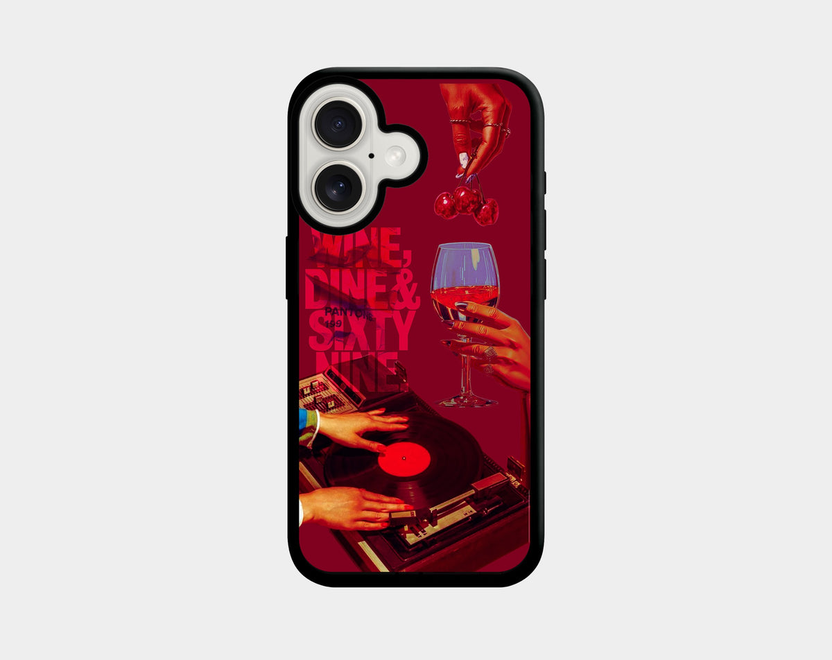 Wine Dine phone case (iPhone 16, 16 Plus, 17) | Caseraves