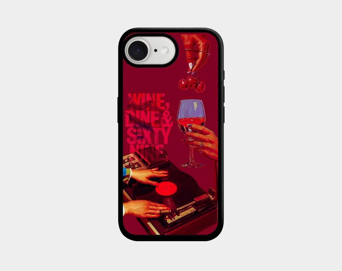 Wine Dine phone case (iPhone 16e, 17e) | Caseraves